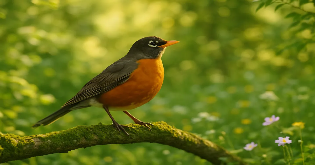 How to Draw Bird Drawing: American Robin Guide